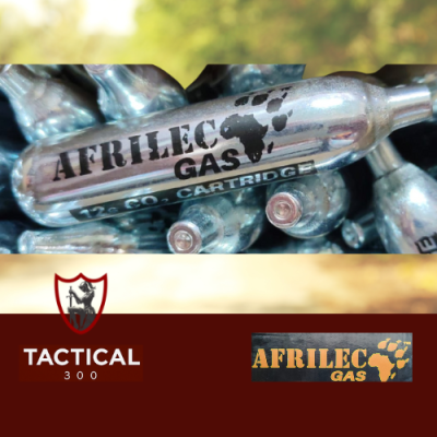 Afrilec 12g CO2 gas canister for air pistols and BB guns