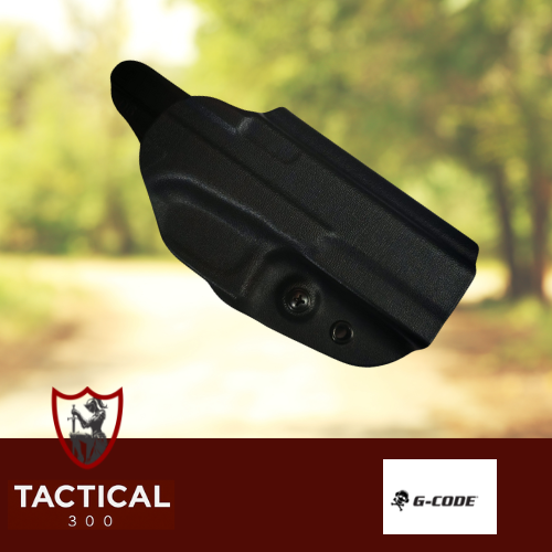 Front view of G-Code Glock 17/22 holster – precision-molded design
