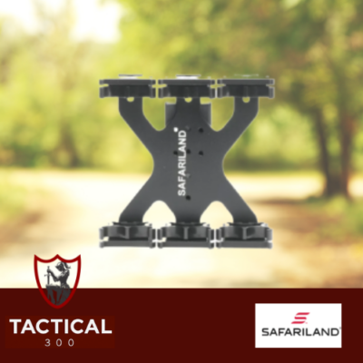 "Safariland Model 086 Shotgun Shell Holder – 12-shell capacity, adjustable aluminum carrier for competitive shooting and quick reloads"