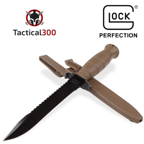Glock G39179 Field Knife FM 81 with saw (dark earth)