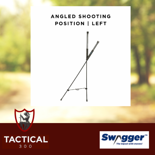 Swagger Stalker Lite Shooting Stick lightweight compact shooting support with Quick Adapt LT Technology, designed for fast deployment, improved stability, and accurate shooting across uneven terrain.