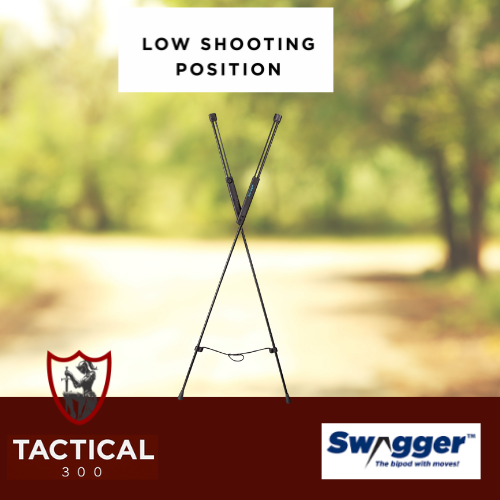 Swagger Stalker Lite Shooting Stick lightweight compact shooting support with Quick Adapt LT Technology, designed for fast deployment, improved stability, and accurate shooting across uneven terrain.