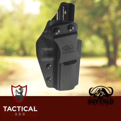 “Buffalo River IWB Kydex Holster for CZ Shadow 2 Compact, right-handed concealed carry holster.”