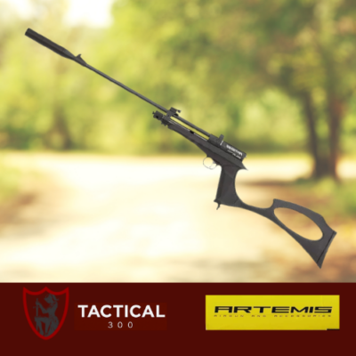 Artemis CP2 Black 4.5mm CO₂ pistol-to-rifle kit with silencer and two magazines