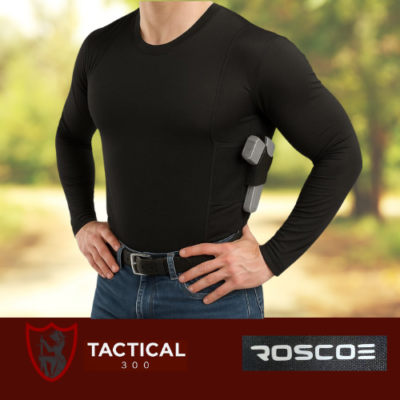 Roscoe Tactical, tactical clothing, concealed carry tank top, men’s EDC gear, tactical apparel, undercover carry, concealed holster shirt, self-defense clothing