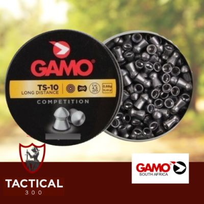 Gamo TS-10 4.5mm air rifle pellets tin 200 pack