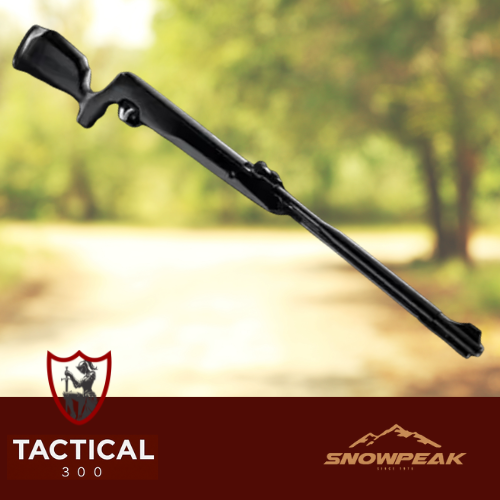 Snowpeak 5.5mm under-barrel air rifle with fiber-optic sights and synthetic stock