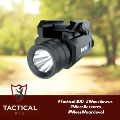 iProtec RM230-LSR Rail-Mount Firearm Light & Red Laser Combo